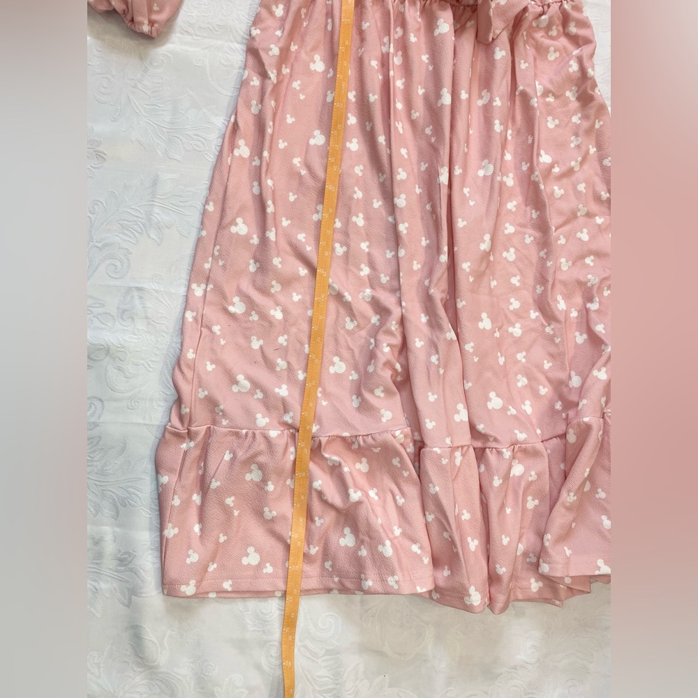 PatPat Pink Long Sleeve Wrap Midi Dress with Bow - Picture 11 of 11